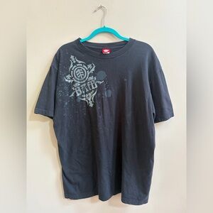 ELEMENT Vintage Y2K BAM Margera Pro Skater Tribal Splash Logo Skater Tee Shirt